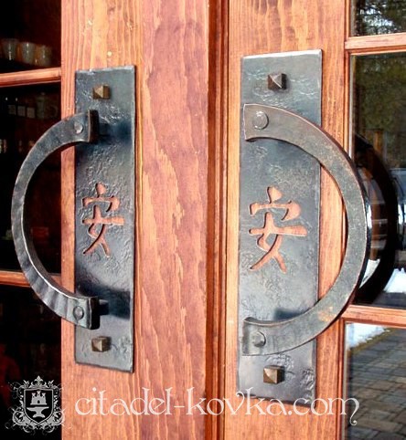 Ручки для дверей в китайском стиле Иероглиф фотография 1