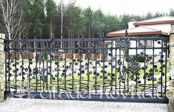 Кованые ворота Красное село фотография 1