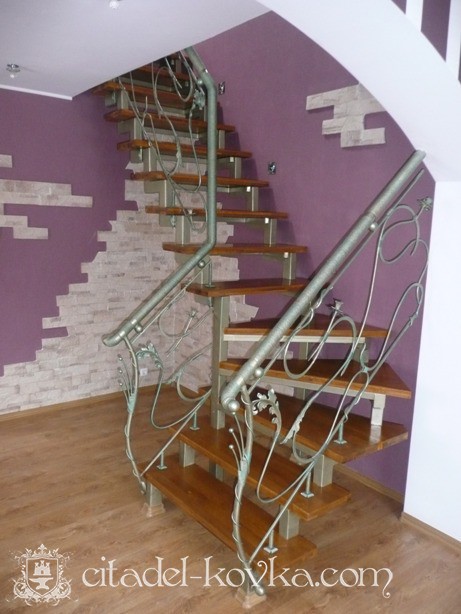 Кованая лестница Модерн фотография 1