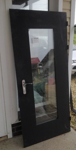 Кованая дверь со стеклопакетом фотография 3