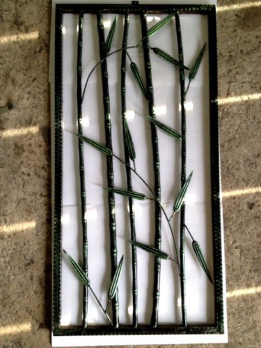 Кованая решетка оконная Бамбук