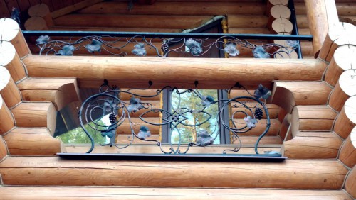 Балконное ограждение с виноградом фотография 3