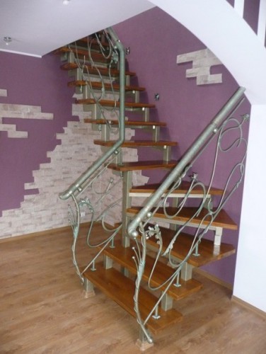 Кованая лестница Модерн
