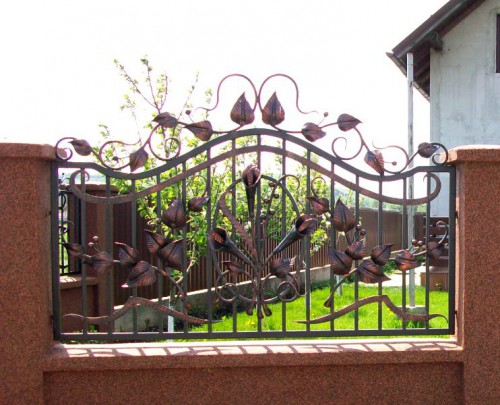 Забор кованый Цветочный Букет
