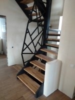 Маршевая лестница в стиле лофт